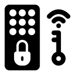 Icono seguridad inteligente comercial